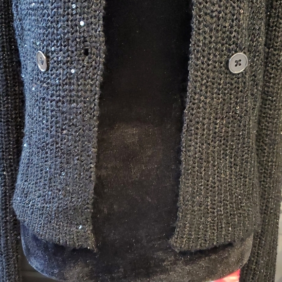 NWOT Jennifer Lopez Sequenced Snap Caridgan - Picture 6 of 15